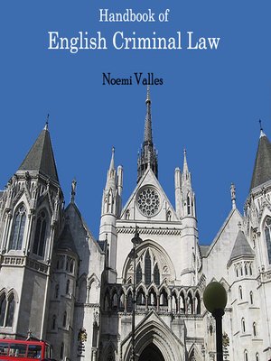 cover image of Handbook of English Criminal Law